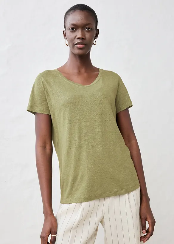 Linnetopp med ledigt snitt, bonprix