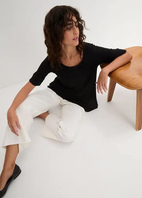 L&aring;ng topp i mjuk viskos, bonprix