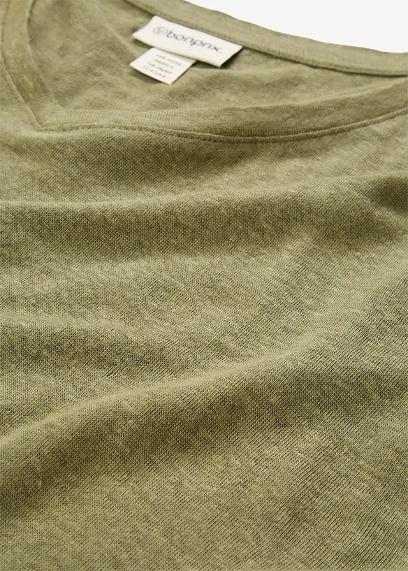 Linnetopp med ledigt snitt, bonprix