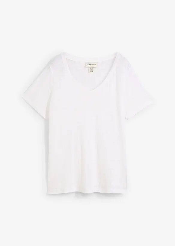 Linnetopp med ledigt snitt, bonprix