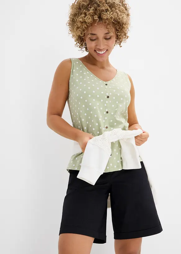 Linne med knappsl&aring;, bonprix