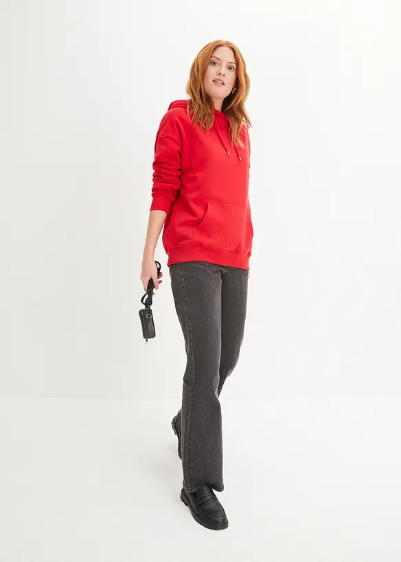 Sweatshirt i oversizemodell med huva, bonprix