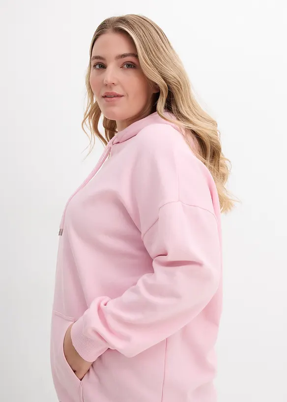 Sweatshirt i oversizemodell med huva, bonprix