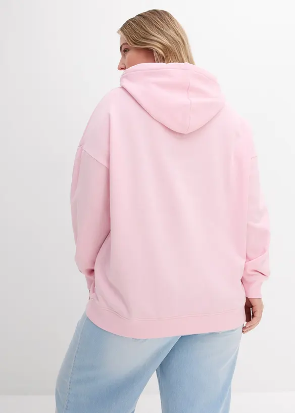 Sweatshirt i oversizemodell med huva, bonprix