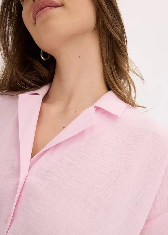 Skjortblus i oversizemodell, bonprix