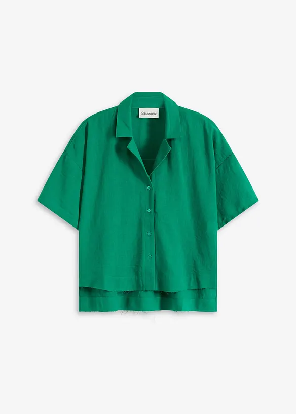 Skjortblus i oversizemodell, bonprix