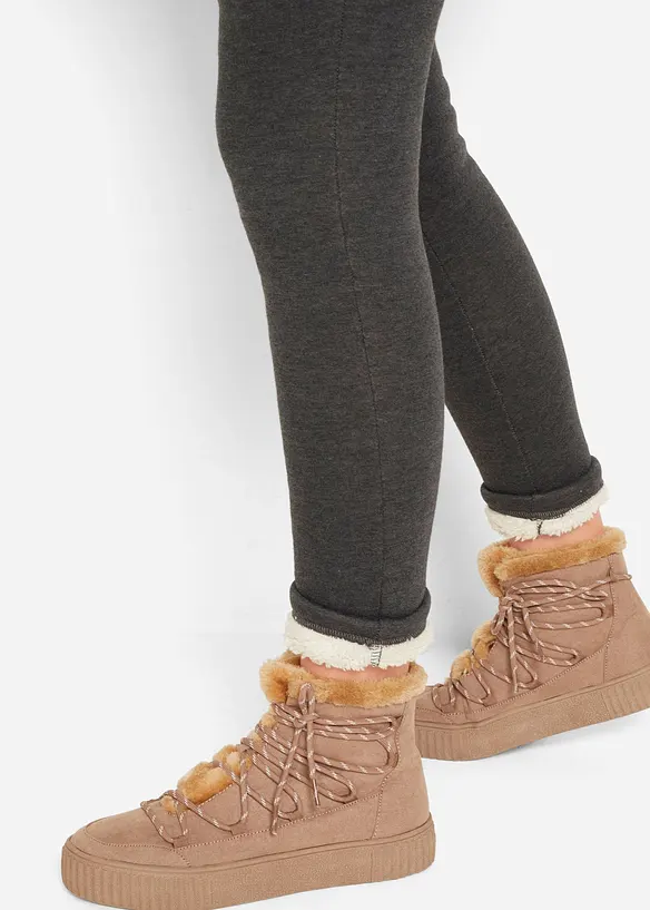 Leggings med teddyfoder, bonprix