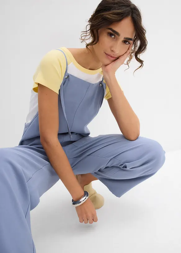 Jumpsuit av mjuk viskos, bonprix