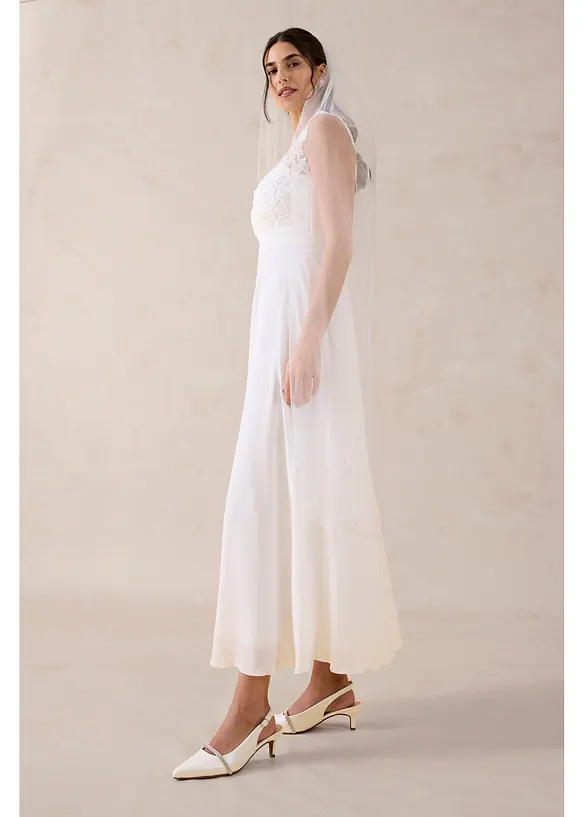 L&aring;ng aftonkl&auml;nning med spets, bonprix