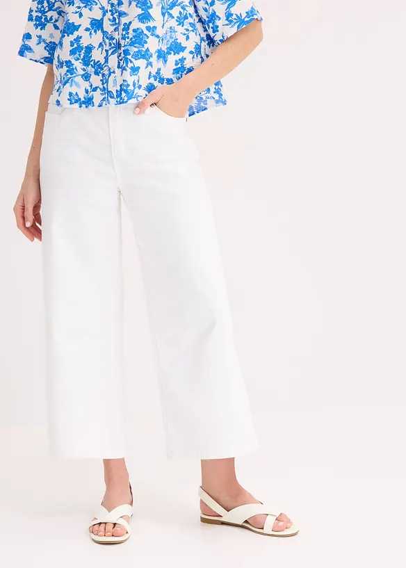 Culotter i elastisk bomullsmix, bonprix