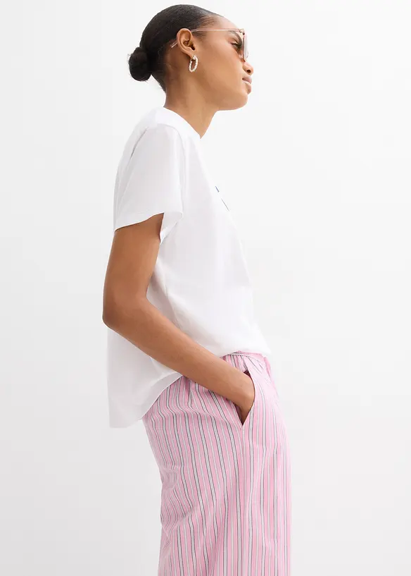 T-shirt i ren ekologisk bomull med tryck, bonprix