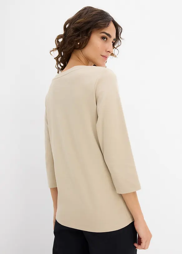 Topp i tjockt material av ekologisk bomull, bonprix