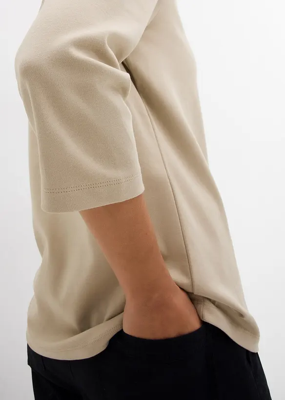 Topp i tjockt material av ekologisk bomull, bonprix