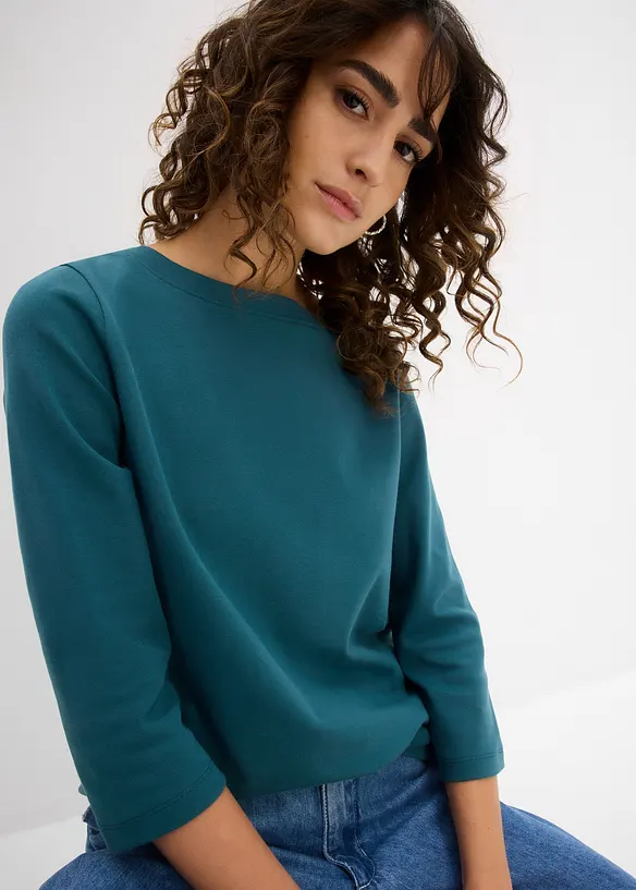 Topp i tjockt material av ekologisk bomull, bonprix