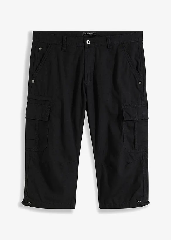 L&aring;nga cargoshorts av ren bomull, normal passform, bonprix