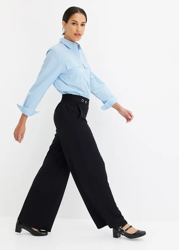 Jerseybyxa med dekorativ slejf, bonprix