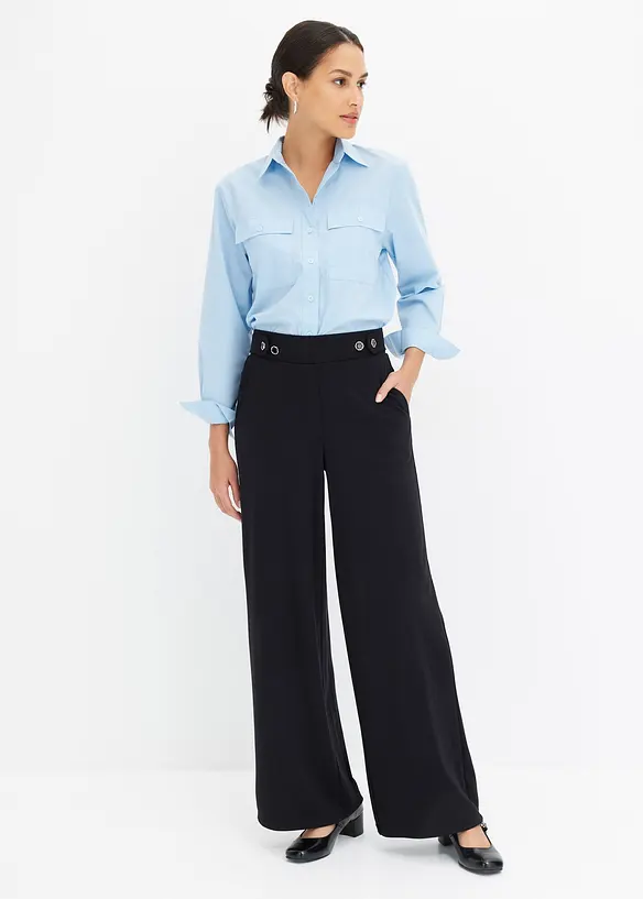 Jerseybyxa med dekorativ slejf, bonprix