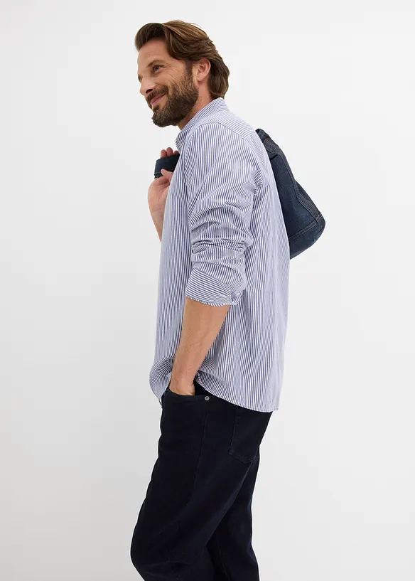 L&aring;ng&auml;rmad skjorta i ren bomull, normal passform, bonprix