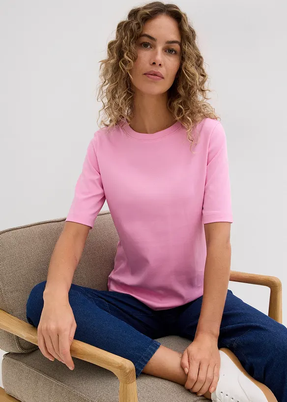 T-shirt av ren ekologisk bomull, bonprix