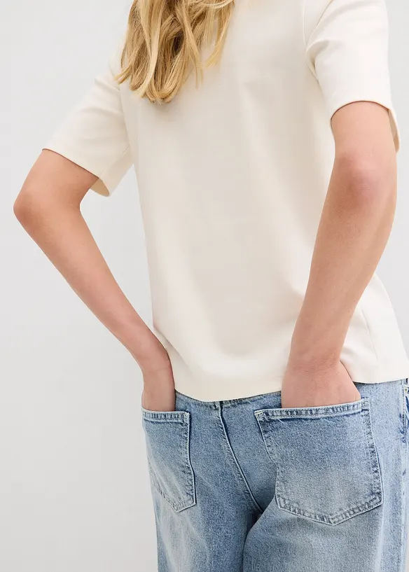 T-shirt av ren ekologisk bomull, bonprix