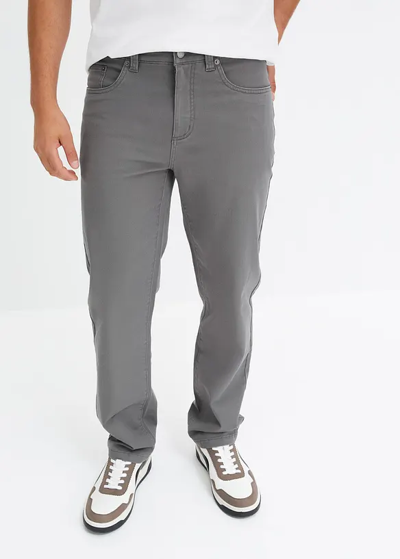 Stretchbyxa, klassisk passform, raka ben, bonprix