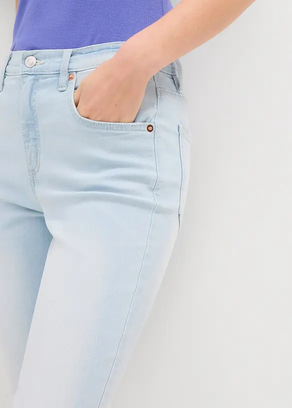 Flared Jeans High Waist, cropped, bonprix
