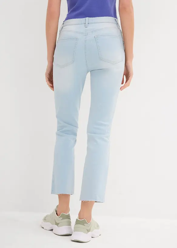 Flared Jeans High Waist, cropped, bonprix