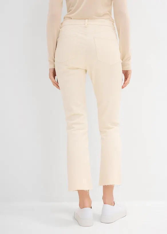 Flared Jeans High Waist, cropped, bonprix