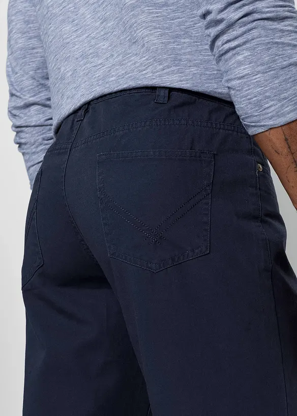 Byxa i twill av bomull, Regular Fit, Straight, bonprix