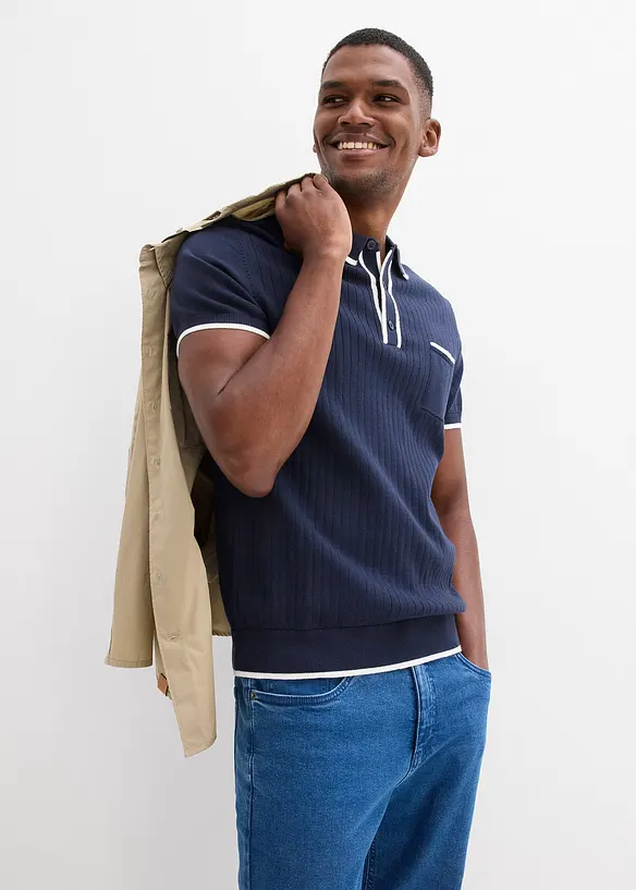 Pik&eacute;tr&ouml;ja med kontrastf&auml;rgade detaljer, bonprix