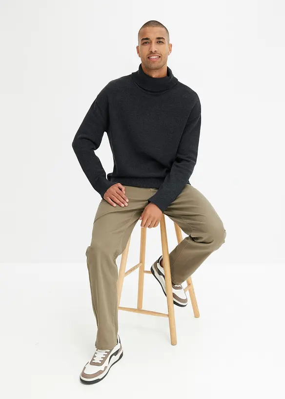 Stretchbyxa, klassisk passform, raka ben, bonprix