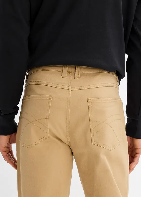 Stretchbyxa, klassisk passform, raka ben, bonprix