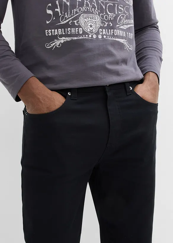 Stretchbyxa, klassisk passform, raka ben, bonprix