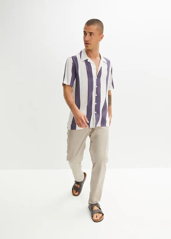 Stretchig dra p&aring;-byxa, normal passform, raka ben, bonprix