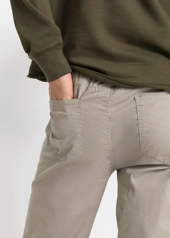 Stretchig dra p&aring;-byxa, normal passform, raka ben, bonprix