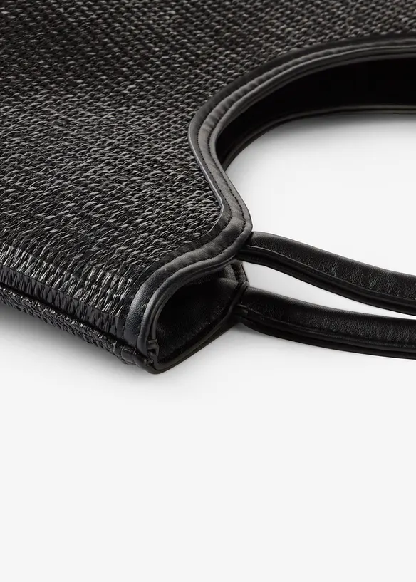 Shoppingv&auml;ska med halmlook, bonprix