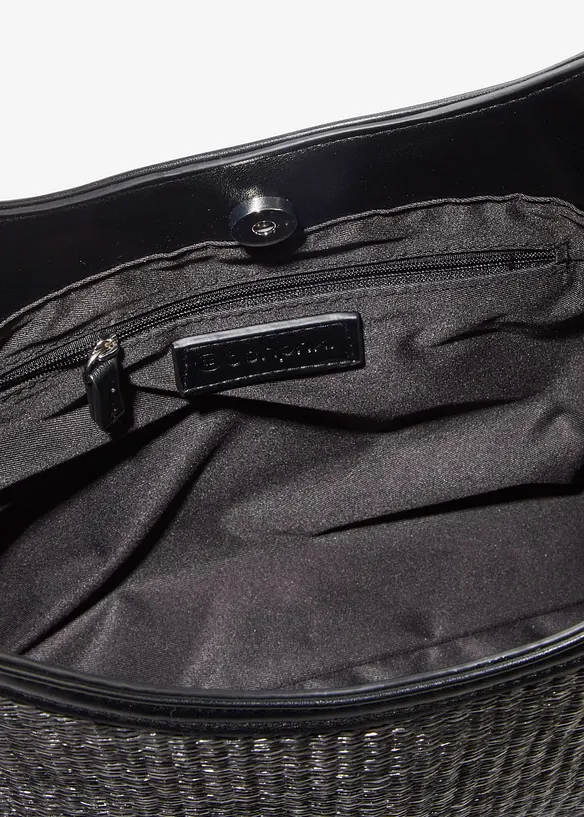 Shoppingv&auml;ska med halmlook, bonprix