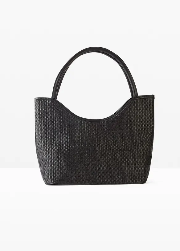 Shoppingv&auml;ska med halmlook, bonprix