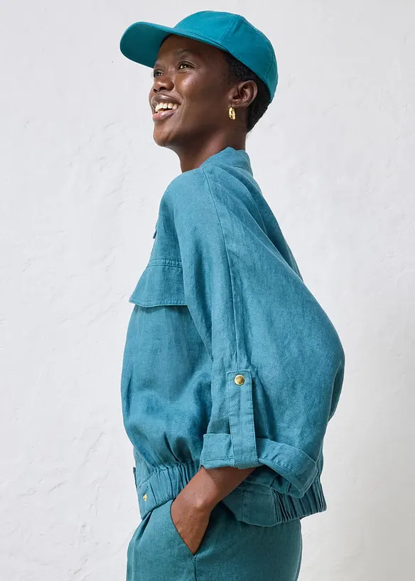 Keps i rent linne, bonprix