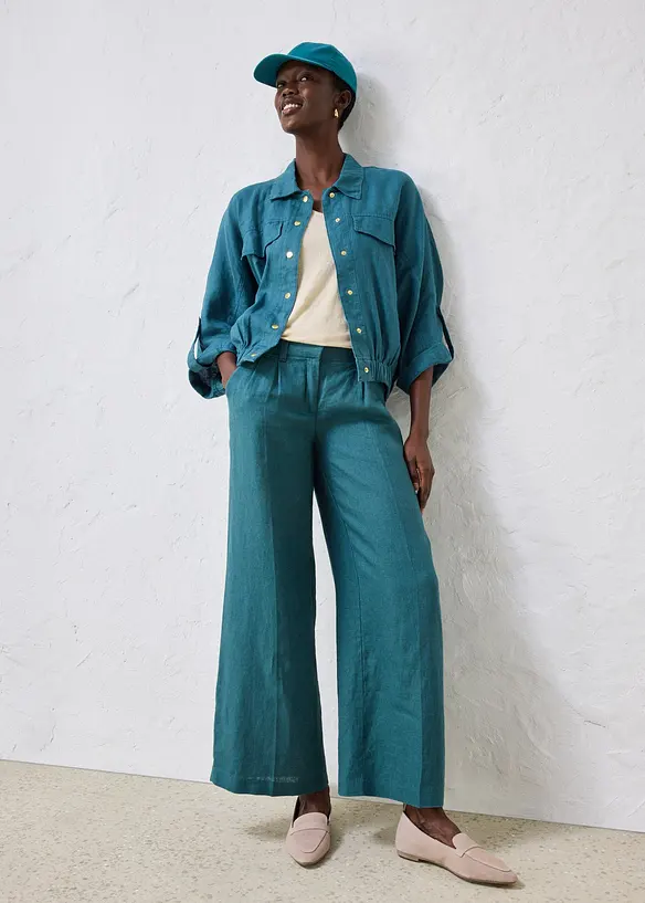 Keps i rent linne, bonprix