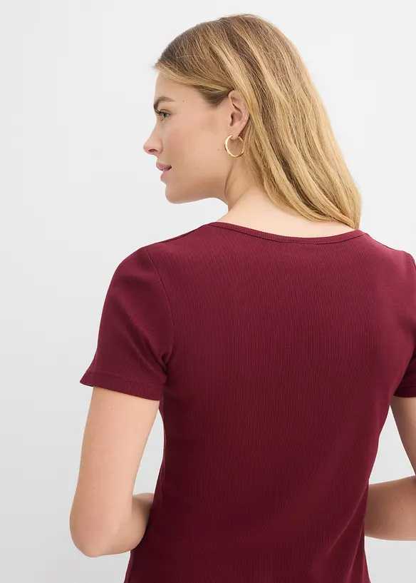 Kort&auml;rmad farfarstr&ouml;ja i ekologisk bomull, bonprix