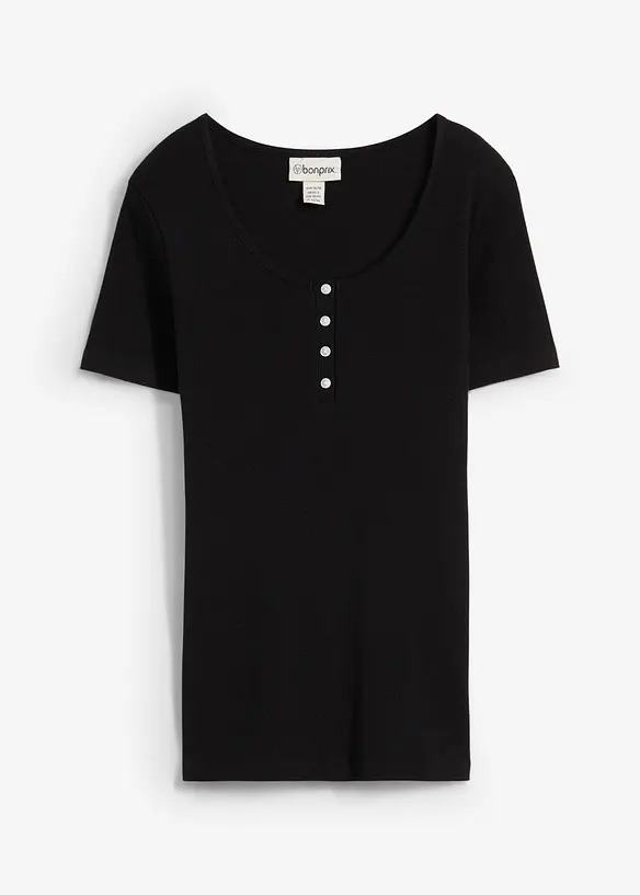 Kort&auml;rmad farfarstr&ouml;ja i ekologisk bomull, bonprix