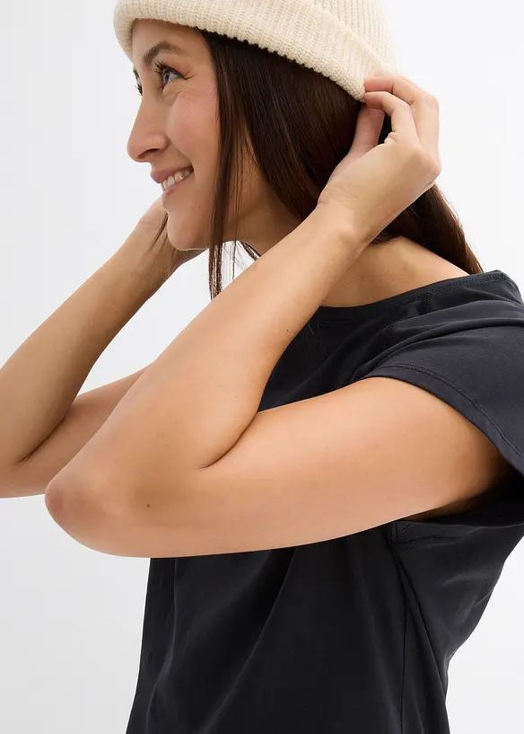 T-shirt i ren ekologisk bomull, bonprix