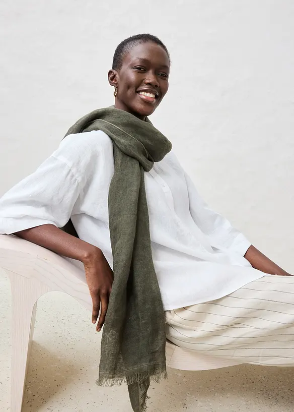 Oversizeblus i rent lin, bonprix