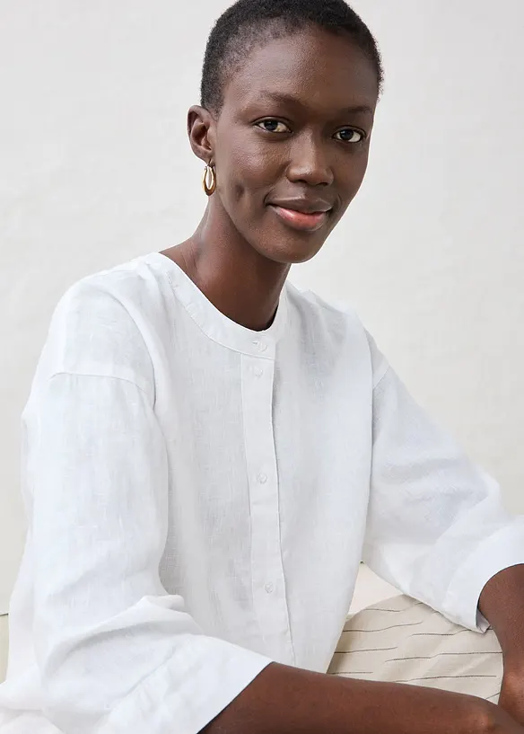 Oversizeblus i rent lin, bonprix