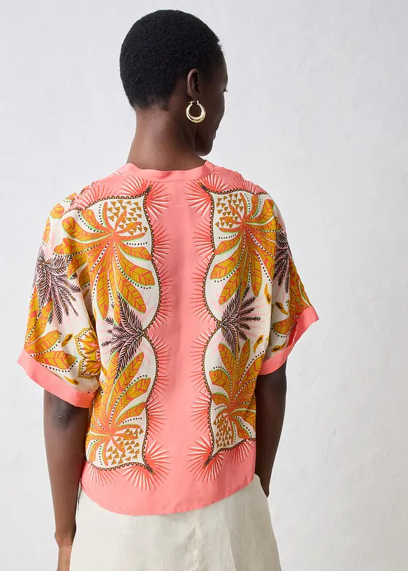 Blustunika med sidenandel, bonprix