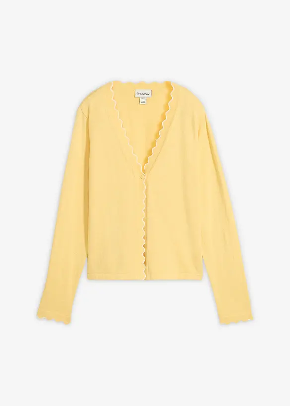 Cardigan med sidenandel, bonprix