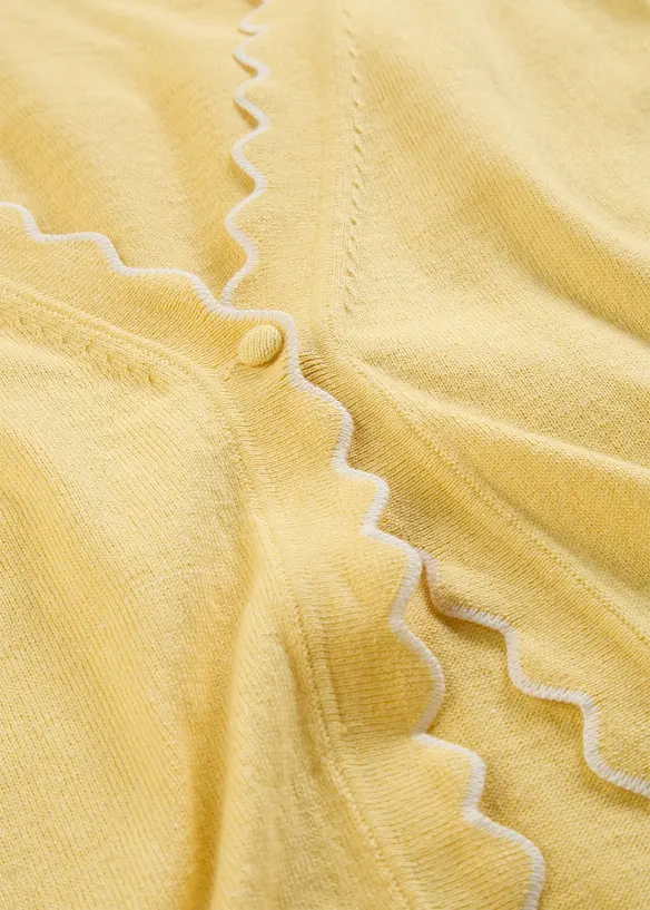 Cardigan med sidenandel, bonprix