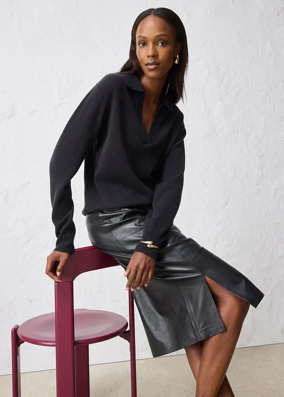 Kashmirtr&ouml;ja med Good Cashmere Standard&reg;-andel, bonprix