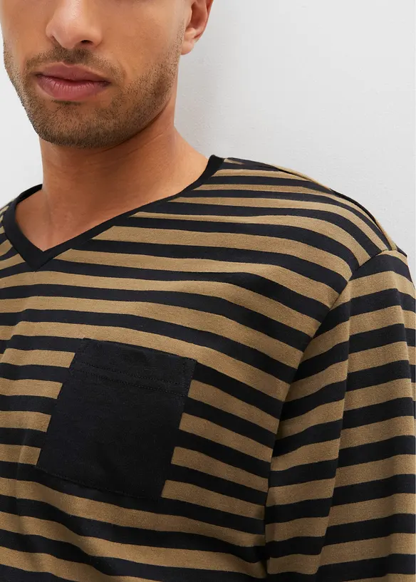 L&aring;ng&auml;rmad pyjamas i ren bomull, bonprix